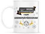 printfashion Boldog karácsonyt! (Szerepjátékosnak) - Bögre - Fehér (3785068)