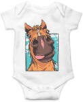 printfashion Vicces ló - Baba Body - Fehér (16021738)