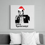 printfashion Boldog karácsonyt Leonardo DiCaprio - Vászonkép - Fehér (11469511)
