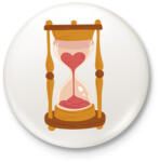 printfashion Homokóra - Kitűző, hűtőmágnes - Fehér (6119267)