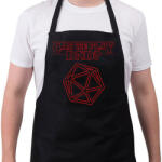 printfashion Stranger Things DnD - Kötény - Fekete (5464075)