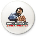 printfashion Ki az a Chuch Norris? - Kitűző, hűtőmágnes - Fehér (4855914)