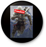 printfashion Assassin's Creed - Kitűző, hűtőmágnes - Fekete (3099366)