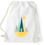 printfashion Bagoly és hegyek - Sportzsák, Tornazsák - Fehér (5236065)