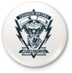 printfashion Mennydörgő motorok - Kitűző, hűtőmágnes - Fehér (3074589)