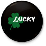 printfashion Lucky - páros - Kitűző, hűtőmágnes - Fekete (6999830)