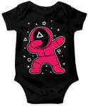 printfashion Squid Game Dab háromszög fehér - Baba Body - Fekete (5726618)