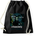 printfashion mr robot-fsociety - Sportzsák, Tornazsák - Fekete (2571777)