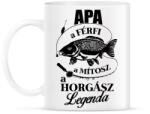 printfashion Horgász Legenda - Bögre - Fehér (931583)