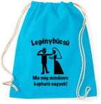 printfashion Legénybúcsú - ma még mindenre kapható vagyok 1 - Sportzsák, Tornazsák - Surf blue (5264768)