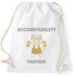 printfashion Accountability partner- Számonkérő edző társ - Sportzsák, Tornazsák - Fehér (10596257)