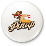 printfashion Bullet ride - Kitűző, hűtőmágnes - Fehér (3076055)