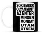 printfashion Sok ember olyan, mint az ENTER. Minden mondat után ütném! - Bögre - Fekete (16477591)