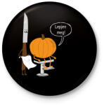 printfashion Halloween barber - Kitűző, hűtőmágnes - Fekete (3099104)