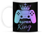 printfashion Gamer king - Bögre - Fekete (3930164)