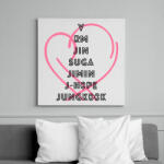 printfashion BTS PERSONA - Vászonkép - Fehér (6626444)