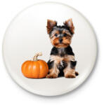 printfashion yorkie kutyus tökkel - Kitűző, hűtőmágnes - Fehér (14544048)