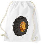 printfashion Traktor kerék - Sportzsák, Tornazsák - Fehér (12080514)