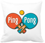 printfashion Ping Pong - Ütők, labda - Párnahuzat, Díszpárnahuzat - Fehér (6992707)
