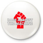 printfashion Rage against - Kitűző, hűtőmágnes - Fehér (3087571)