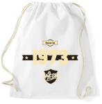 printfashion born-in-1973-cream-choco - Sportzsák, Tornazsák - Fehér (625381)