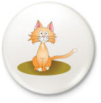 printfashion Fülelőcic - Kitűző, hűtőmágnes - Fehér (3076090)