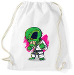 printfashion Karatés idegen - Sportzsák, Tornazsák - Fehér (105392)