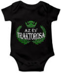 printfashion Az év traktorosa - Baba Body - Fekete (2652140)