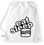 printfashion Eat Sleep Seat - Sportzsák, Tornazsák - Fehér (2245418)