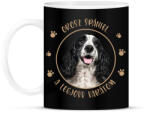 printfashion Orosz spániel - Legjobb barát - Bögre - Fekete (7177331)