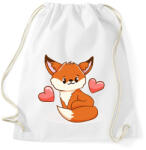 printfashion Róka - Sportzsák, Tornazsák - Fehér (13849831)