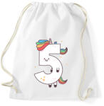printfashion 5 éves unikornis - Sportzsák, Tornazsák - Fehér (11804586)