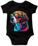 printfashion Retro Beagle - Baba Body - Fekete (14259850)