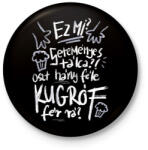 printfashion Seteményes tálca - Kitűző, hűtőmágnes - Fekete (16774854)