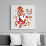 printfashion Kosaras télapó - Vászonkép - Fehér (11531737)