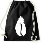 printfashion fehér kávébabcica - Sportzsák, Tornazsák - Fekete (10810634)