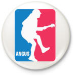 printfashion ACDC Angus - Kitűző, hűtőmágnes - Fehér (3090386)