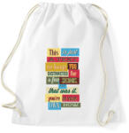 printfashion Vicces Felirat - Sportzsák, Tornazsák - Fehér (4130631)