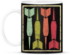 printfashion Retro darts - Bögre - Fekete (1055642)