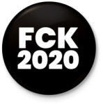 printfashion Fck 2020 - Kitűző, hűtőmágnes - Fekete (3705289)