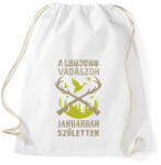 printfashion A legjobb vadászok januárban születtek - Sportzsák, Tornazsák - Fehér (16334125)
