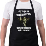 printfashion Novemberi horgász - Kötény - Fekete (4939061)