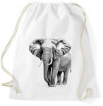 printfashion elefánt - Sportzsák, Tornazsák - Fehér (13669217)