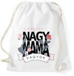 printfashion Büszke Nagymama vagyok - fekete felirat - Sportzsák, Tornazsák - Fehér (16046273)