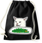 printfashion Smudge Cat - Sportzsák, Tornazsák - Fekete (1775582)