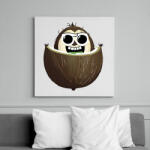 printfashion Napszemüveges kókusz - Vászonkép - Fehér (14141294)