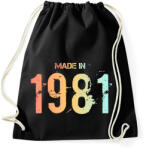 printfashion 1981 - Sportzsák, Tornazsák - Fekete (6226769)