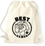 printfashion Best gamer - Sportzsák, Tornazsák - Natúr (13639266)