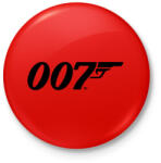 printfashion 007 logo - Kitűző, hűtőmágnes - Piros (3631092)