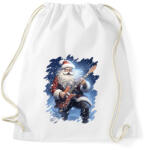 printfashion Gitáros mikulás - Sportzsák, Tornazsák - Fehér (15160538)